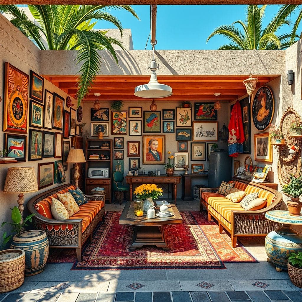Maximalist Outdoor Garage design example 1
