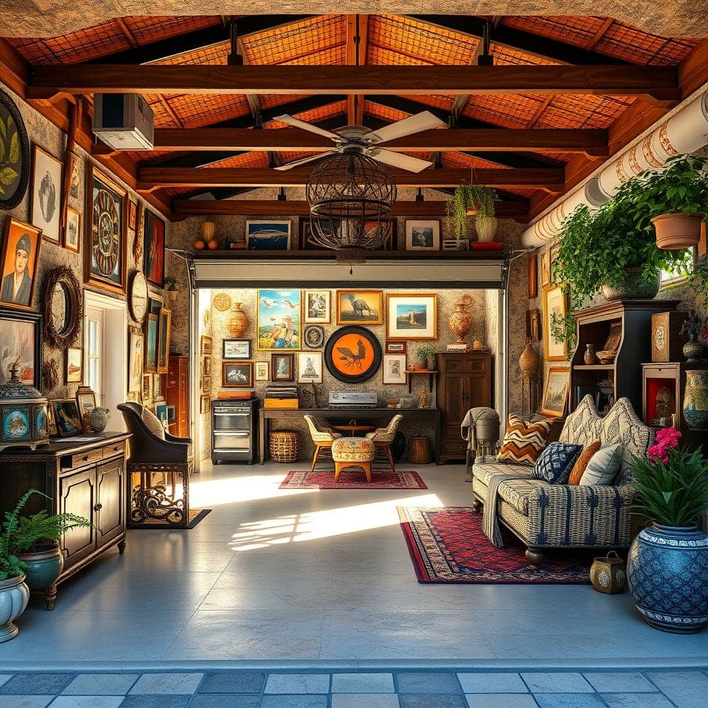 Maximalist Outdoor Garage design example 3