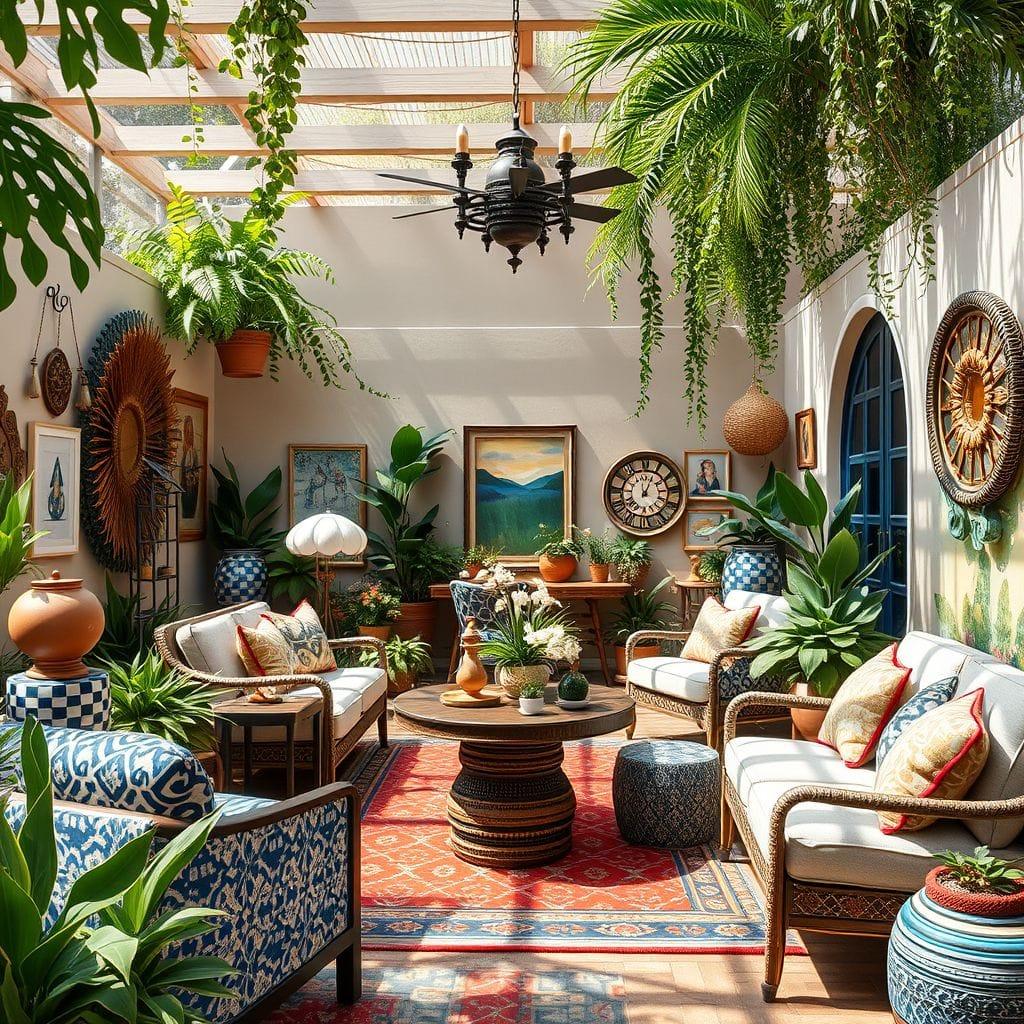 Maximalist Outdoor Garden design example 2