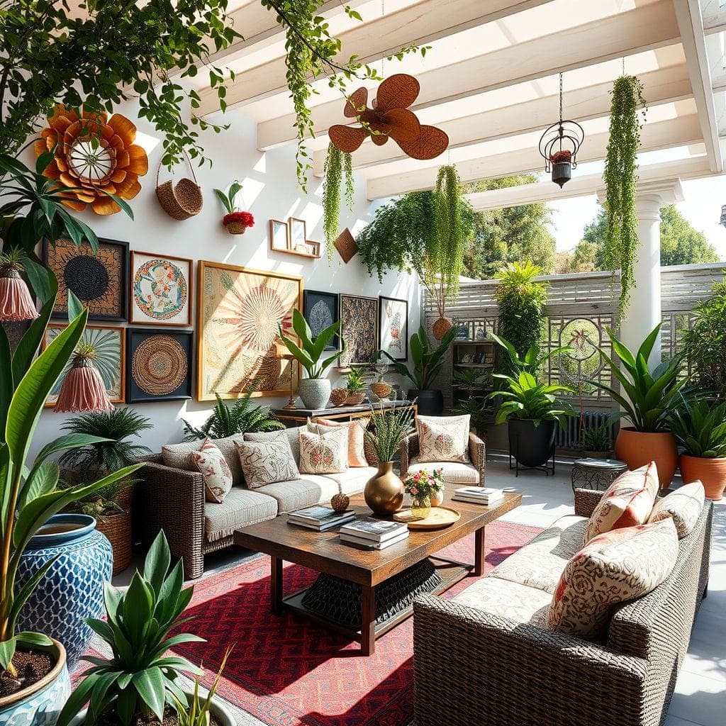 Maximalist Outdoor Garden design example 4