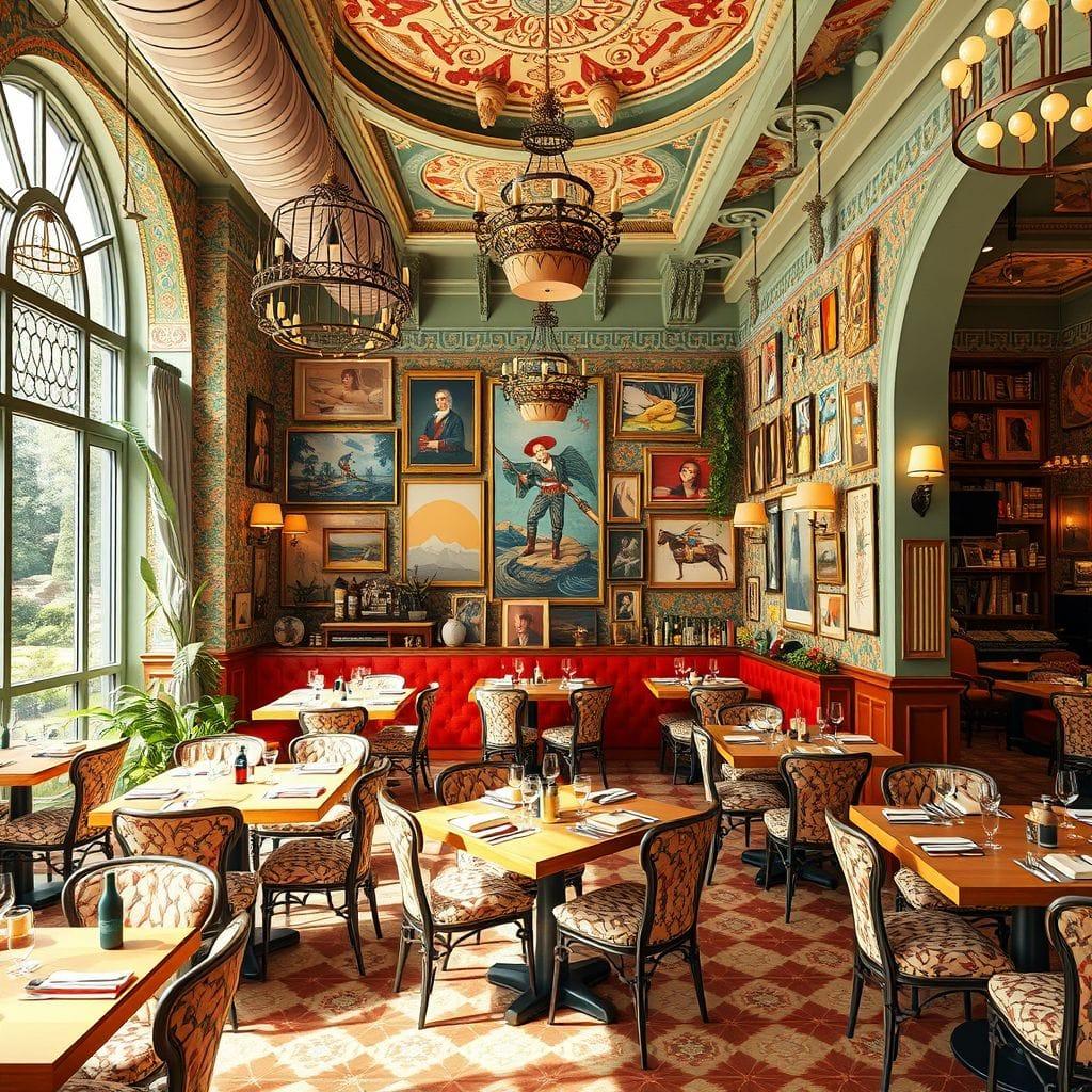 Maximalist Restaurant design example 1