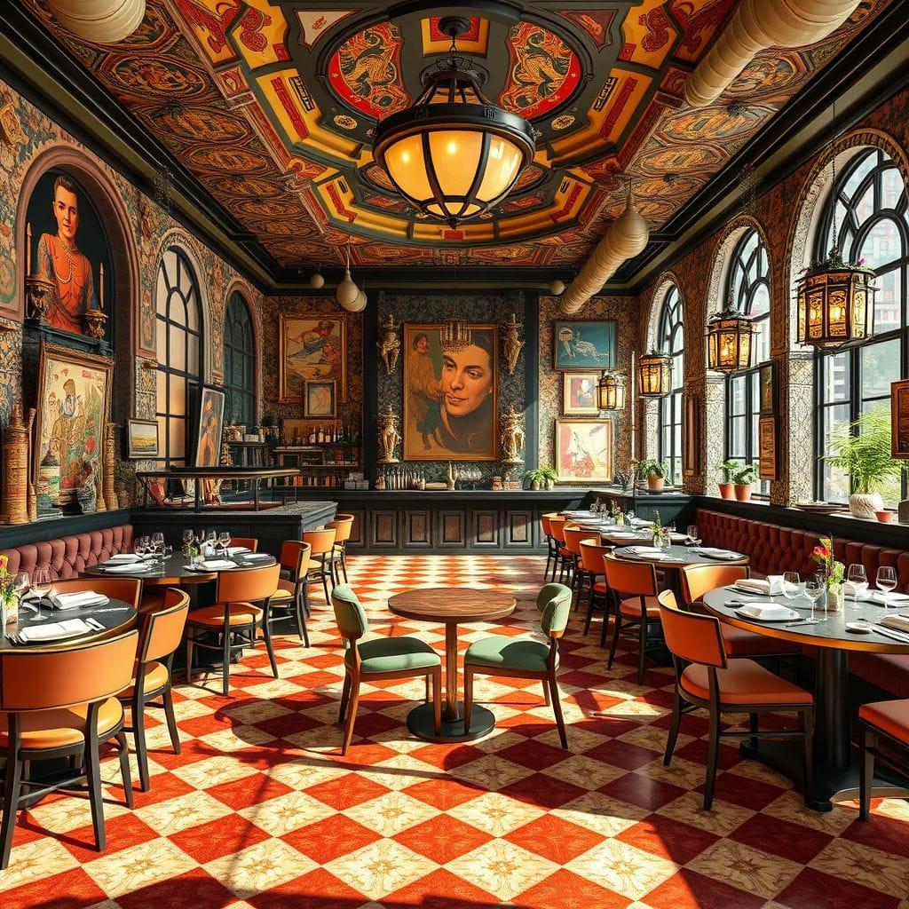 Maximalist Restaurant design example 2