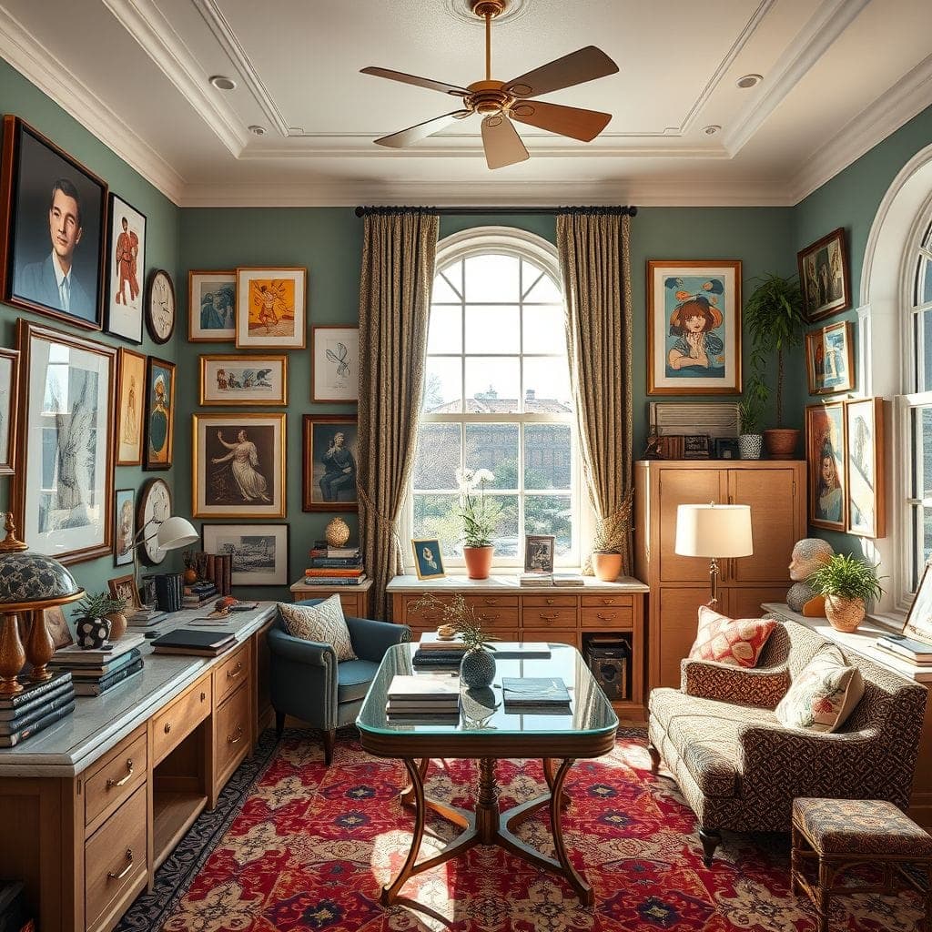 Maximalist Study Room design example 3
