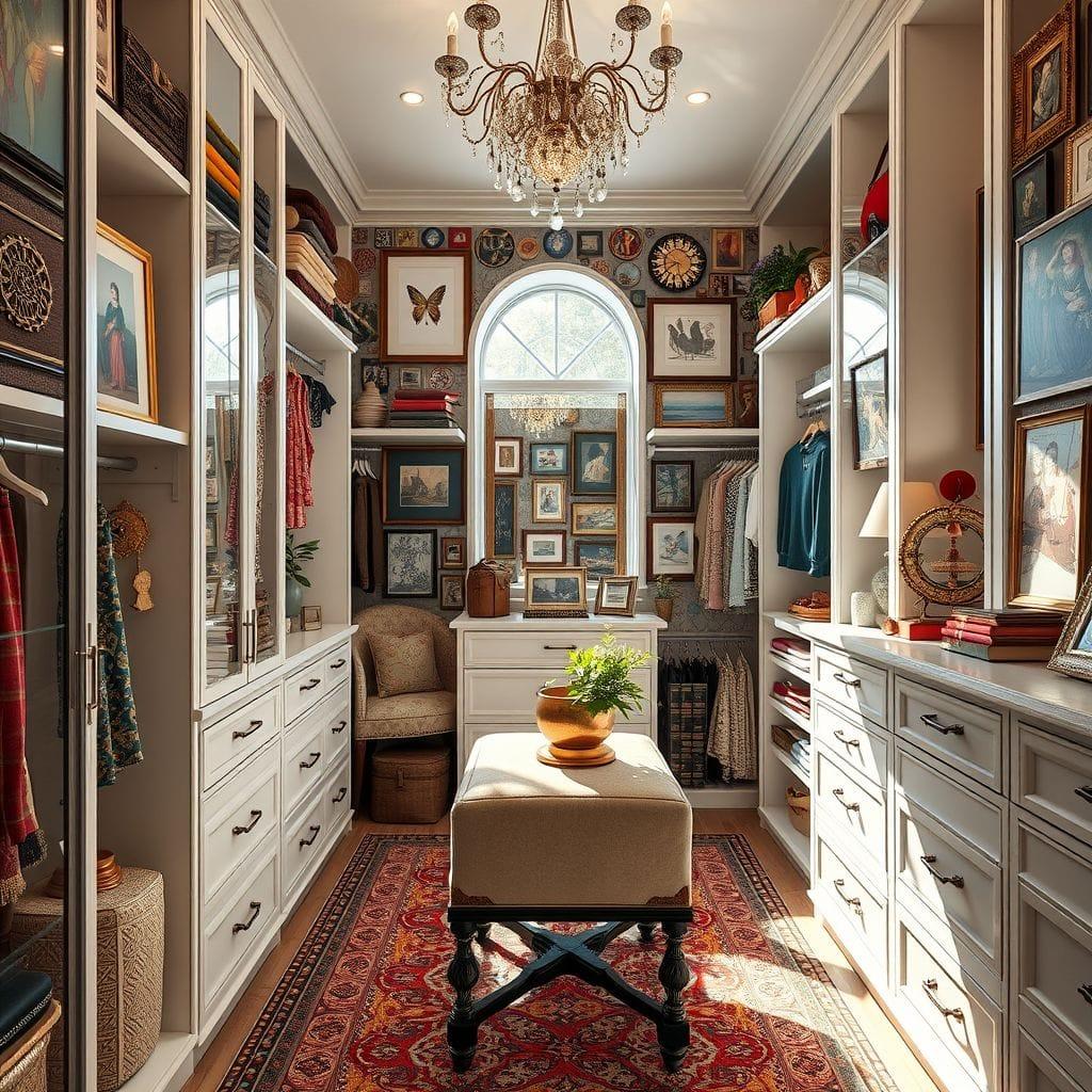 Maximalist Walk-in Closet design example 1