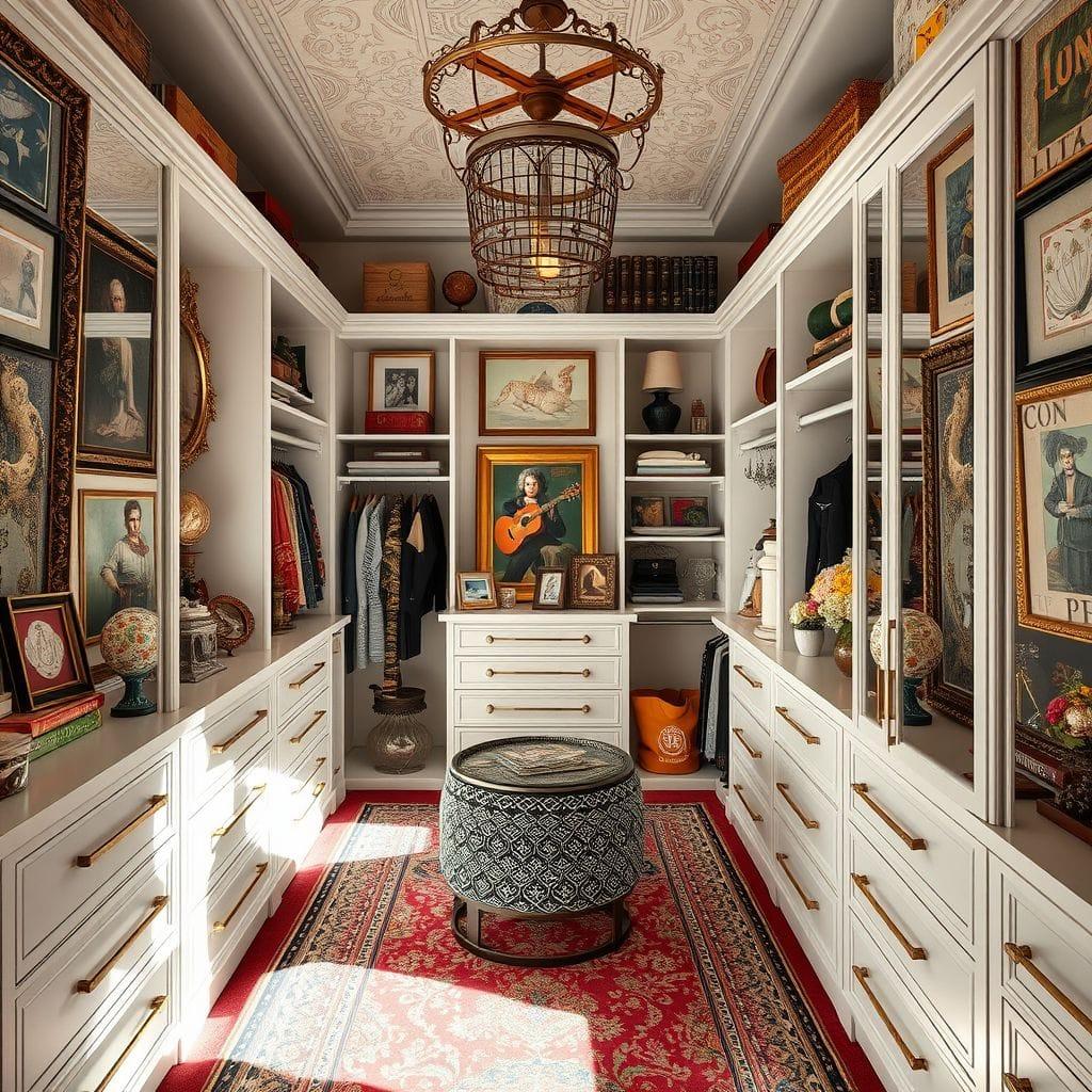 Maximalist Walk-in Closet design example 2