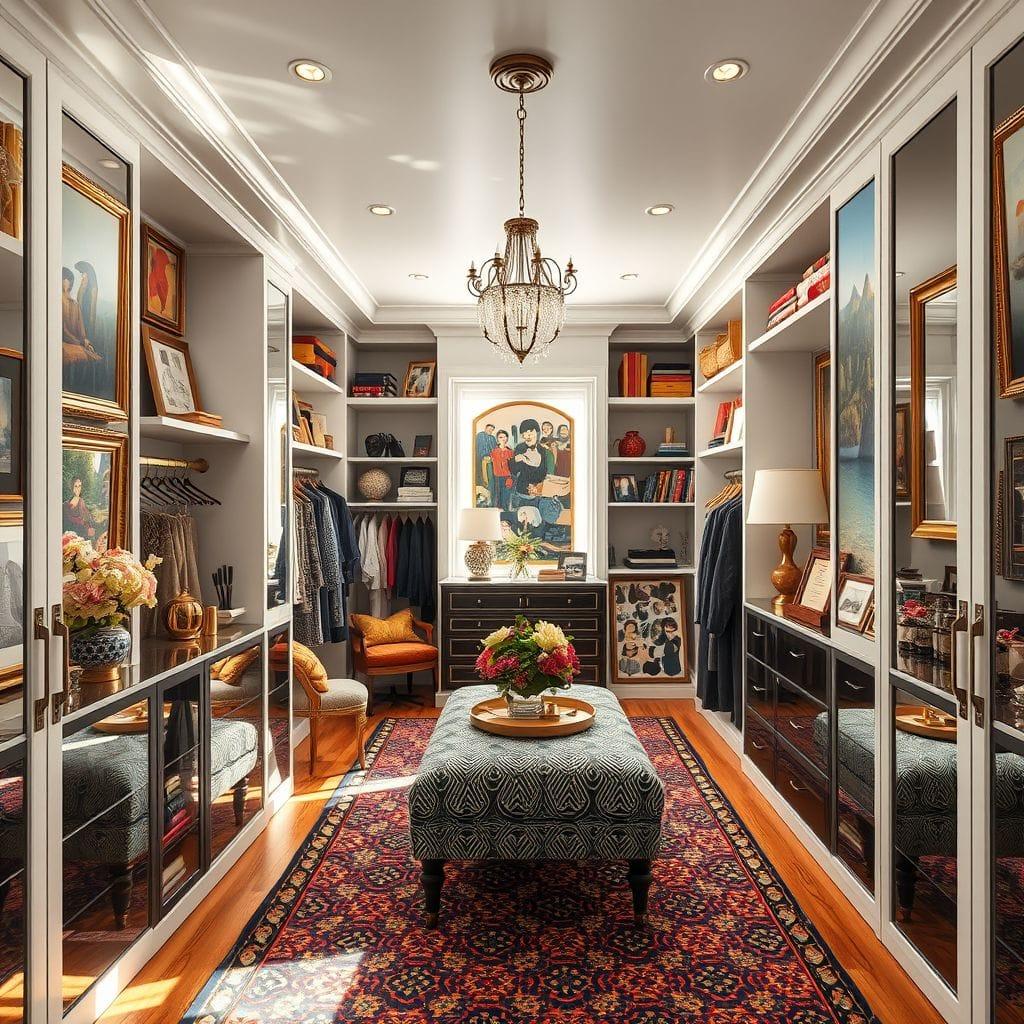 Maximalist Walk-in Closet design example 4