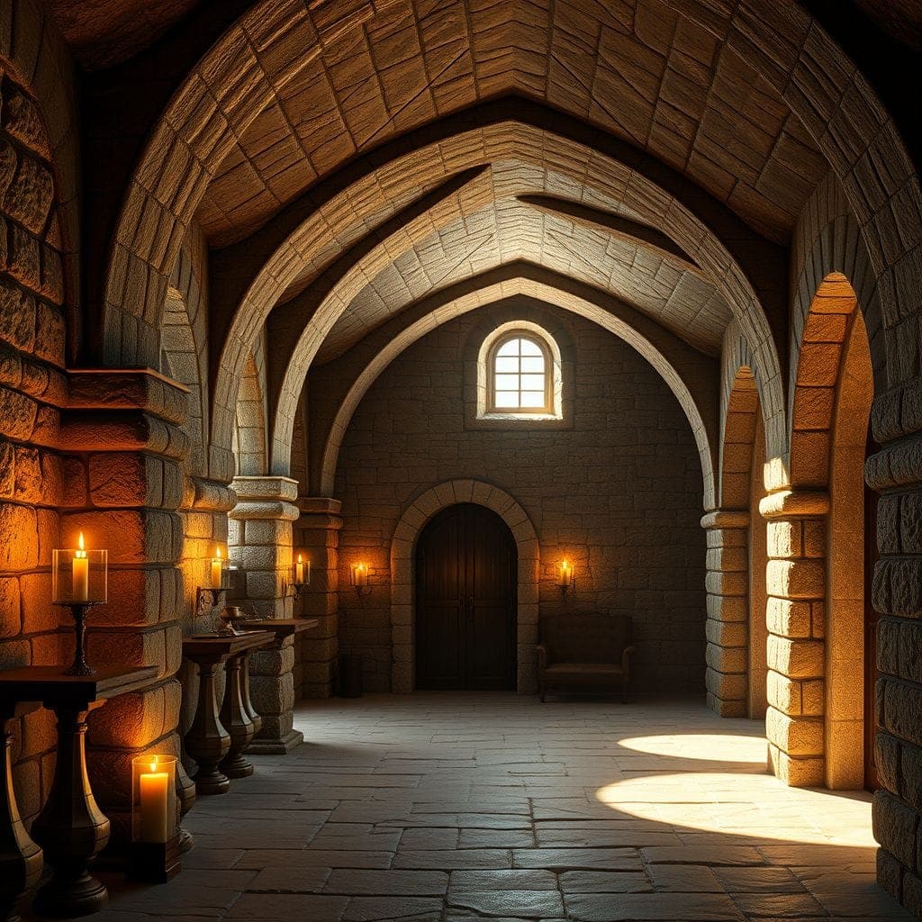 Medieval Basement design example 1
