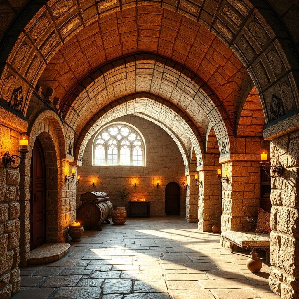 Medieval Basement design example 4