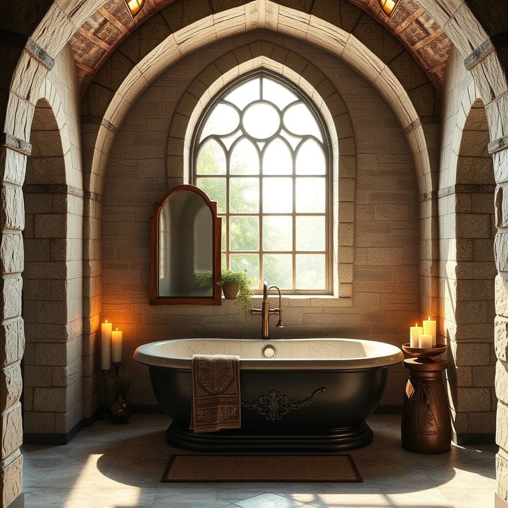 Medieval Bathroom design example 1