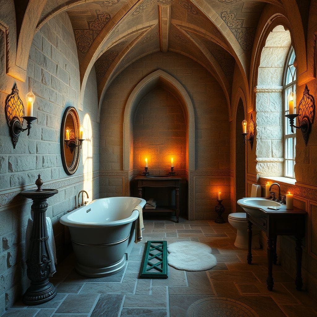 Medieval Bathroom design example 2