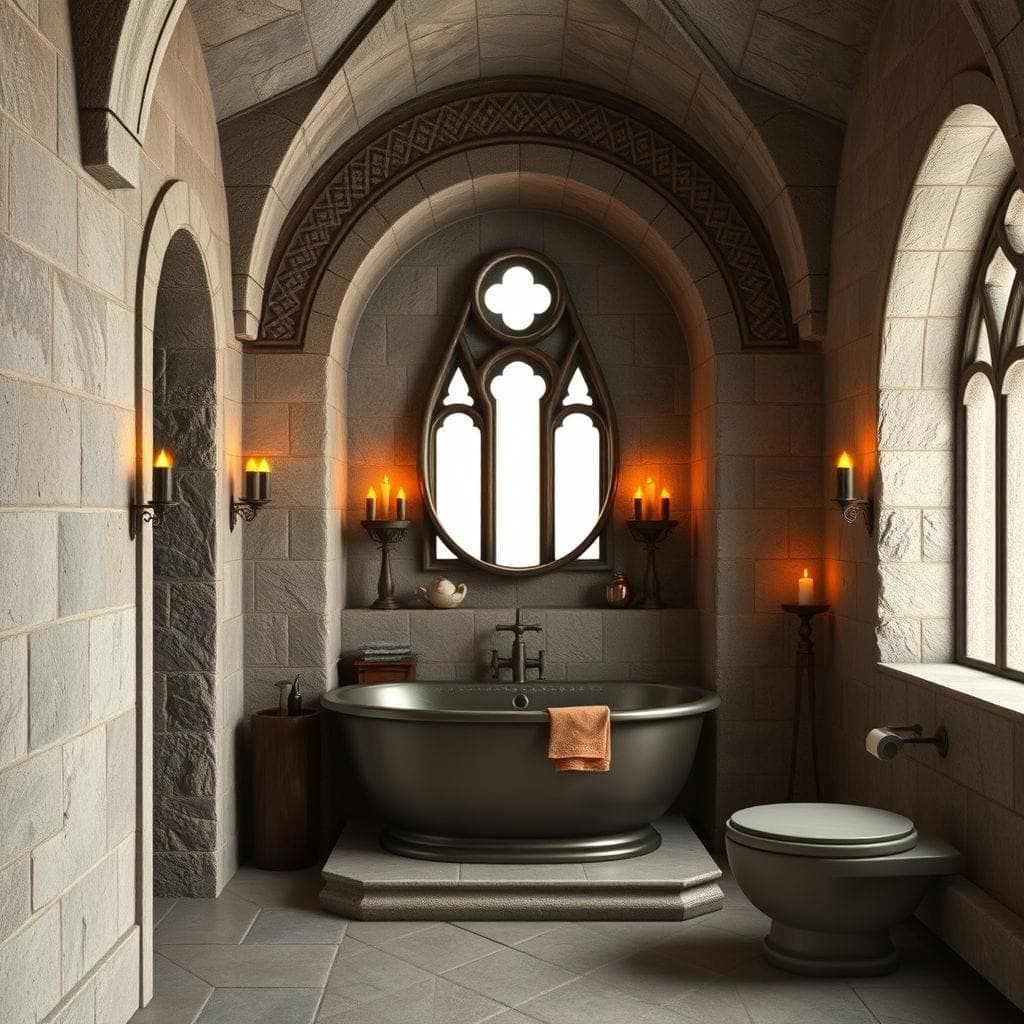 Medieval Bathroom design example 4