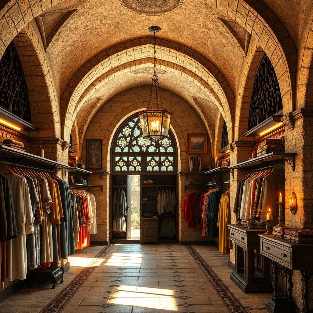 Medieval Clothing Store design example 1