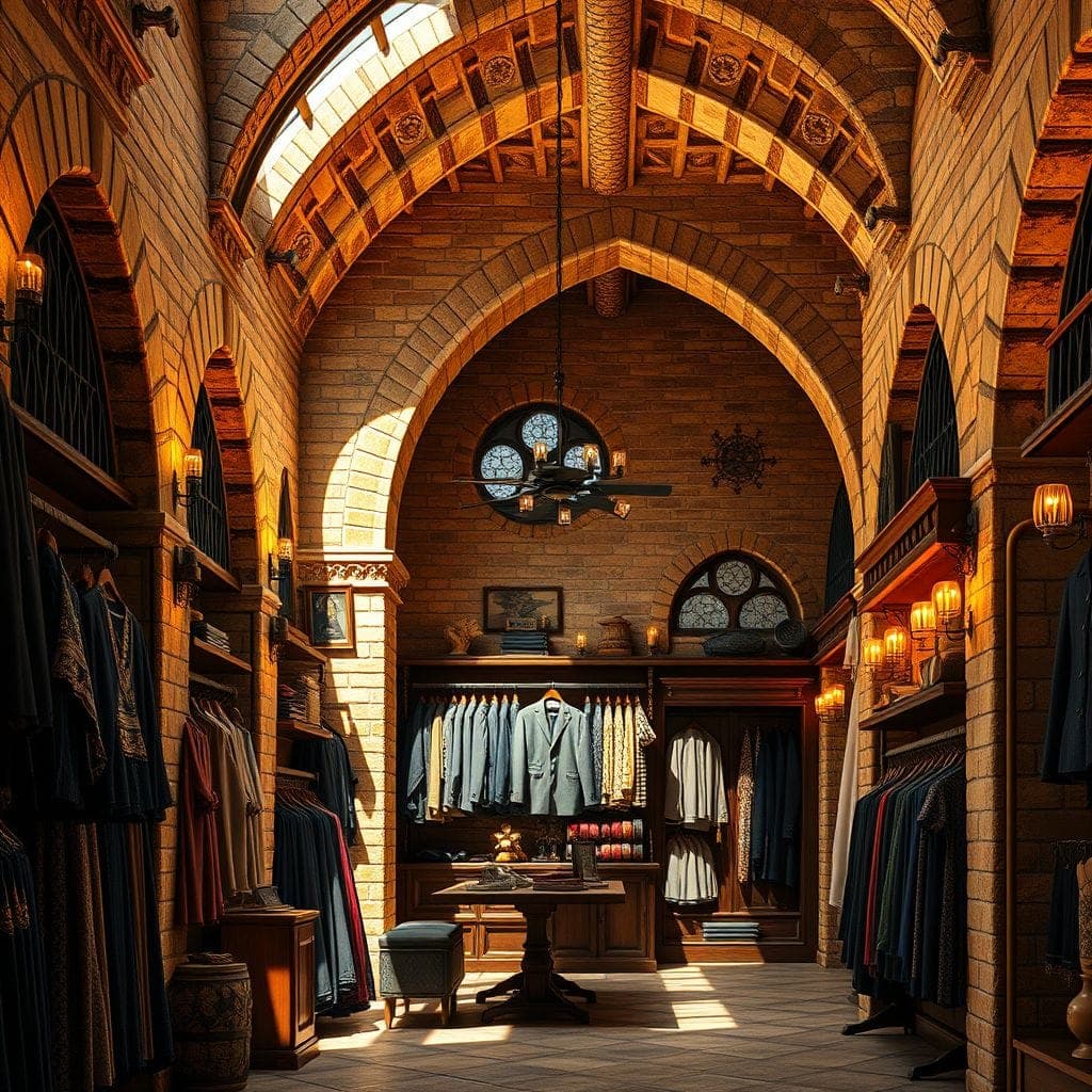 Medieval Clothing Store design example 4