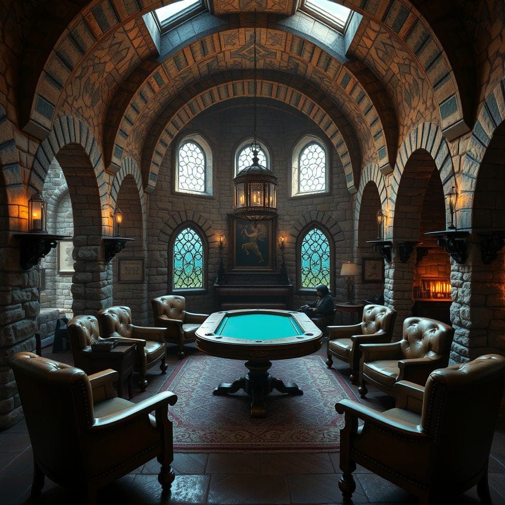 Medieval Game Room design example 3