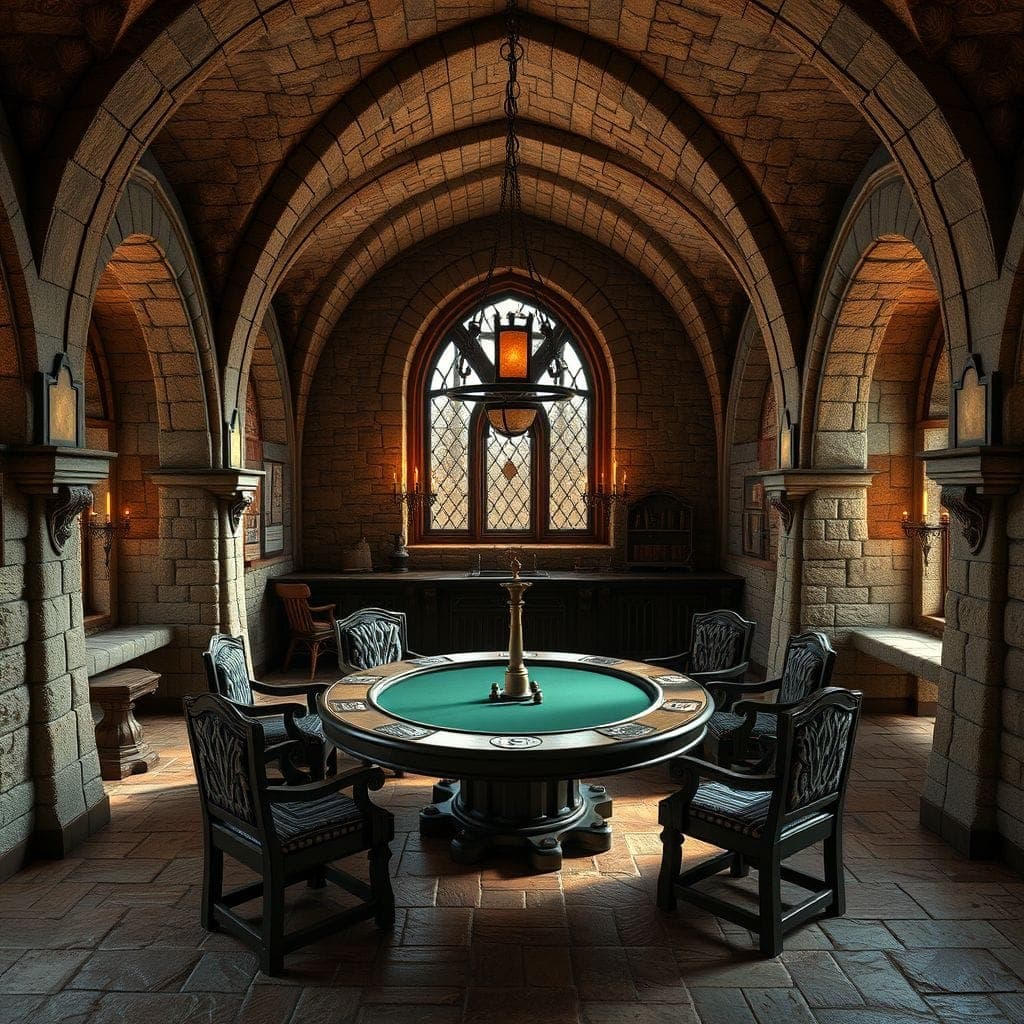 Medieval Game Room design example 4