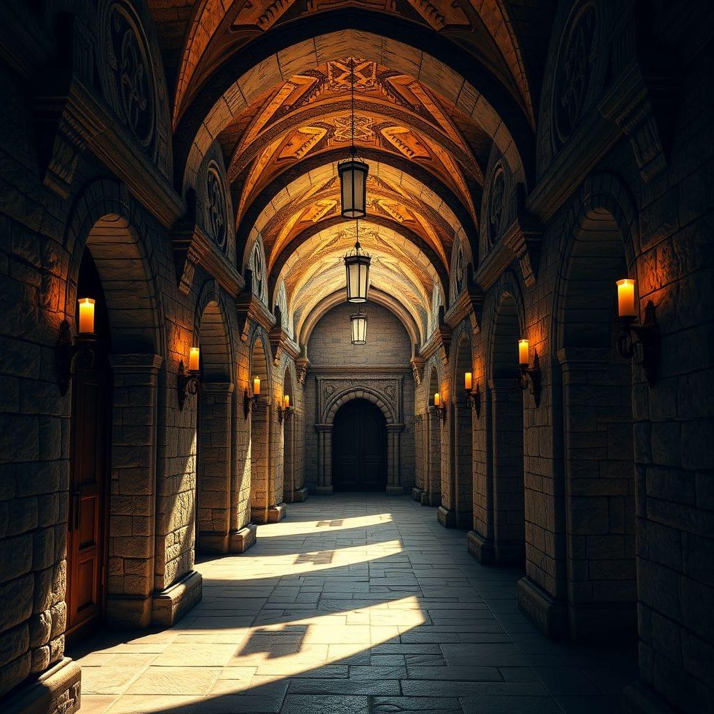 Medieval Hallway design example 2
