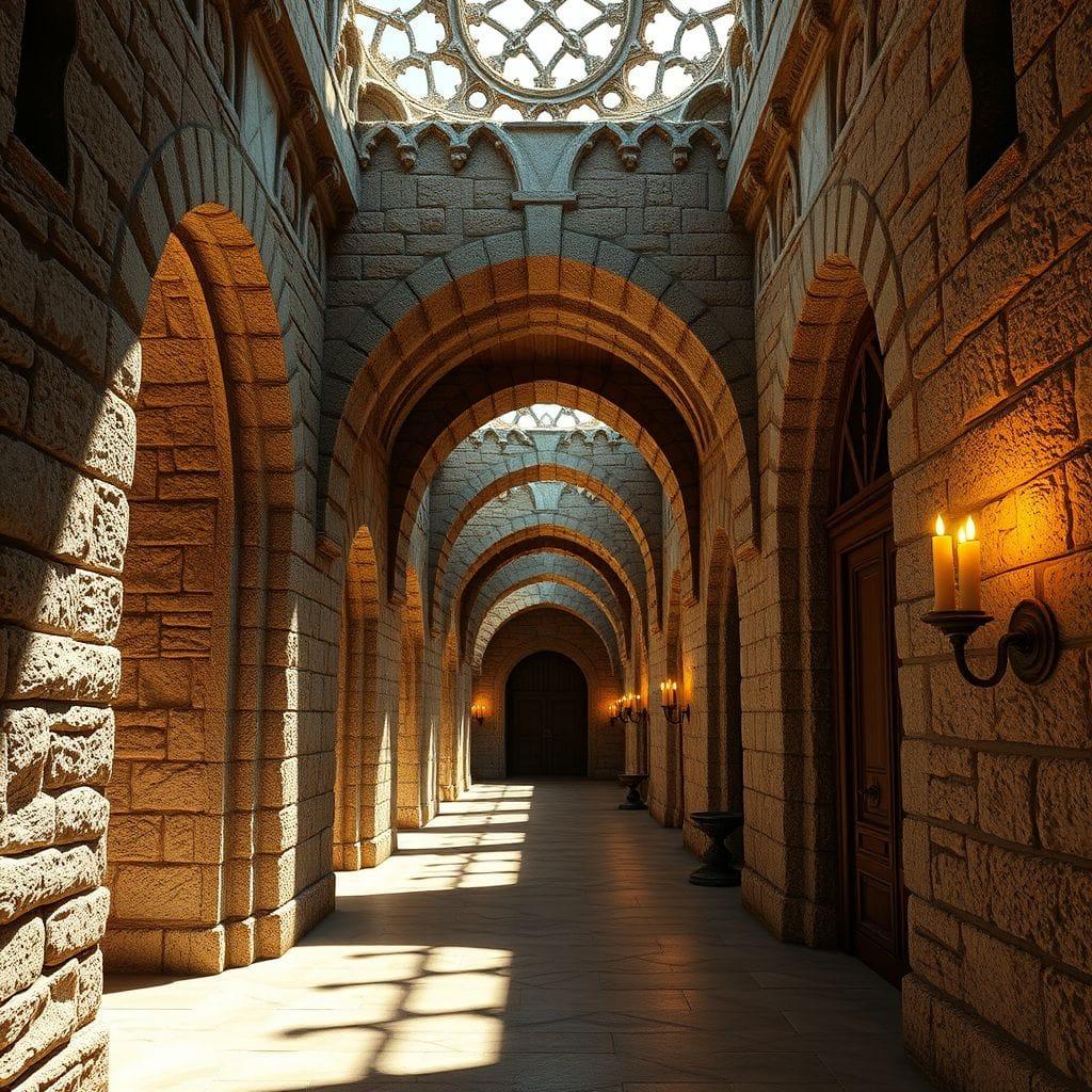 Medieval Hallway design example 4