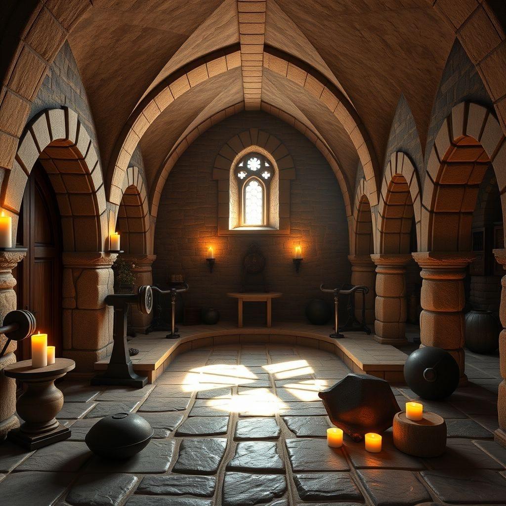 Medieval Home Gym design example 1