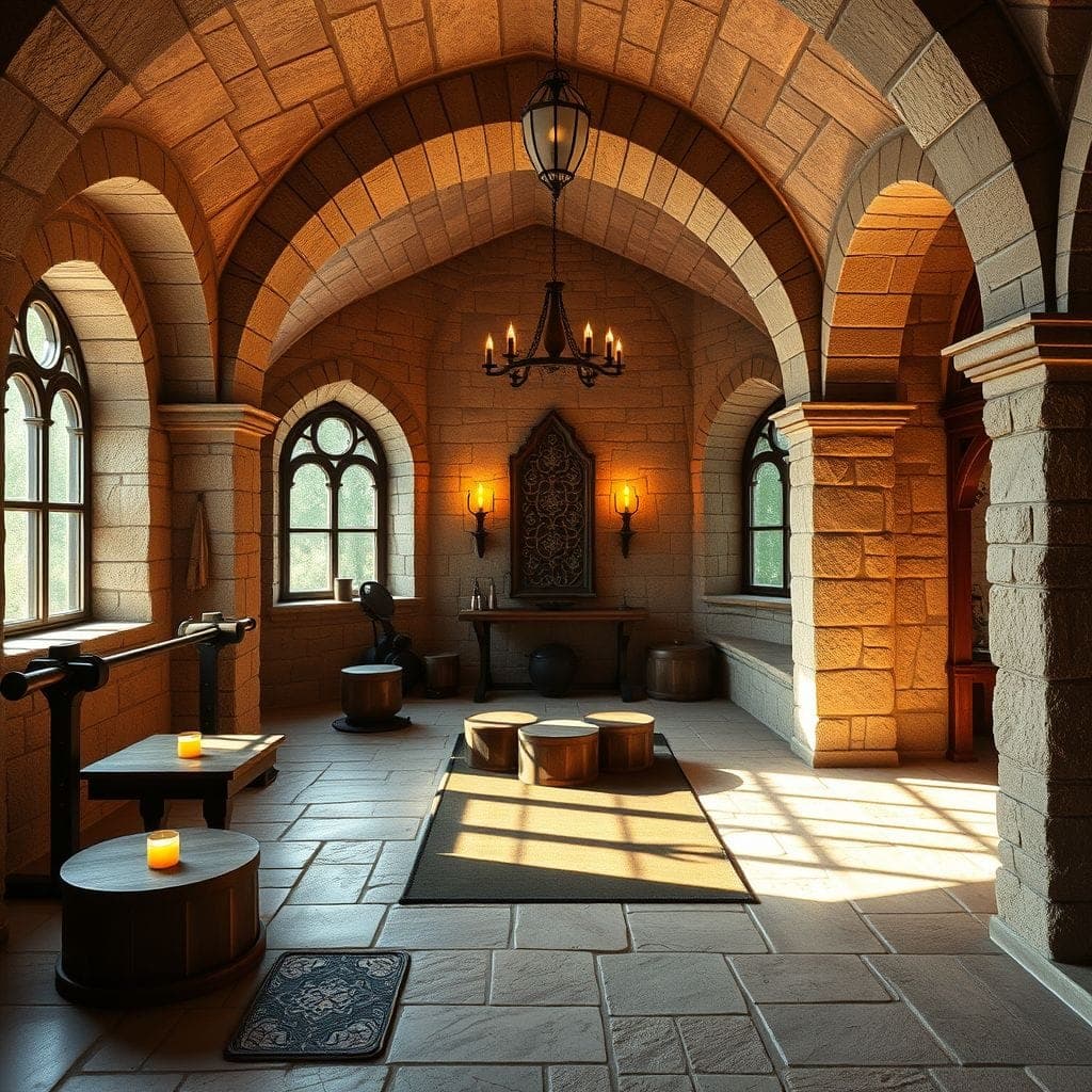 Medieval Home Gym design example 3