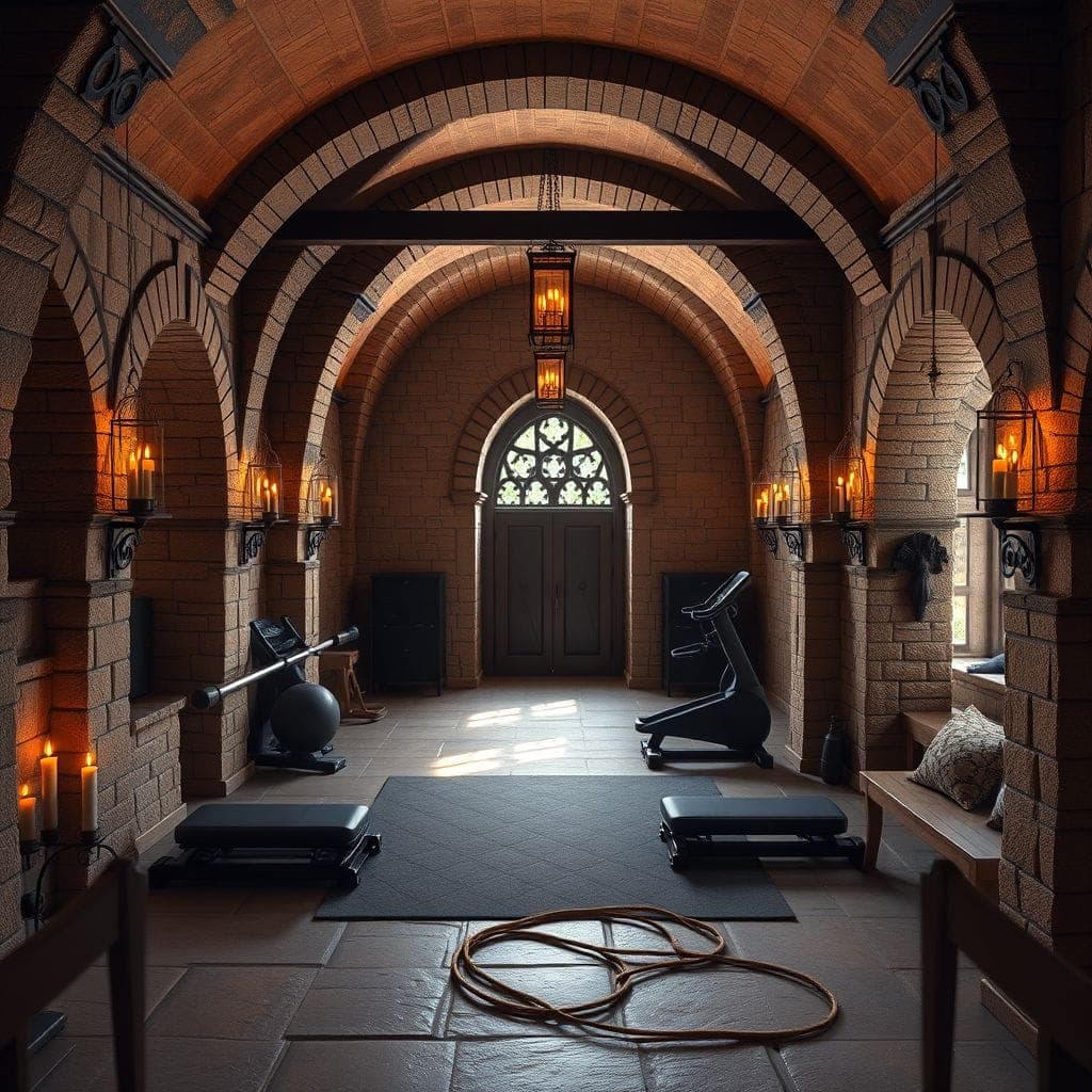 Medieval Home Gym design example 4