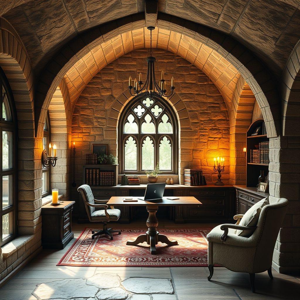 Medieval Home Office design example 1