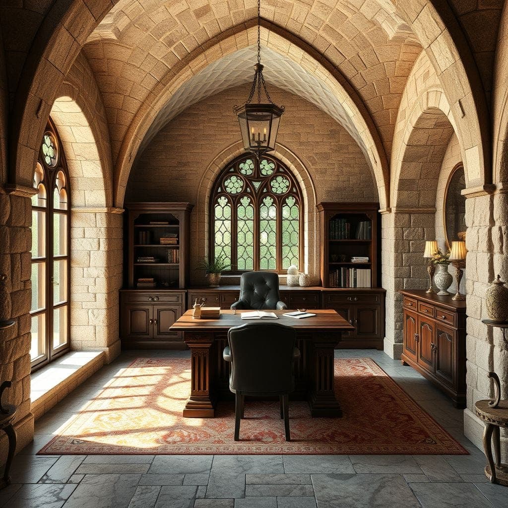 Medieval Home Office design example 2