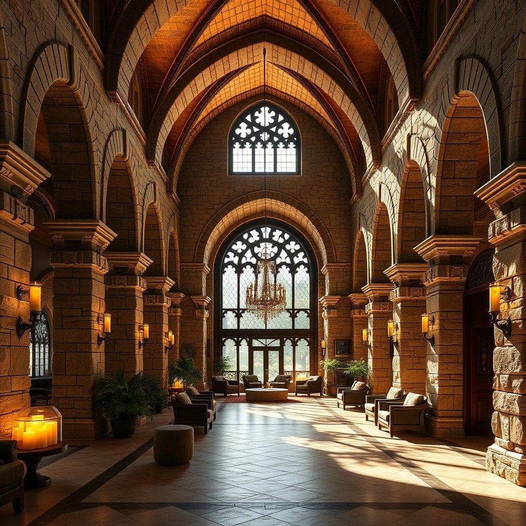 Medieval Hotel Lobby design example 4