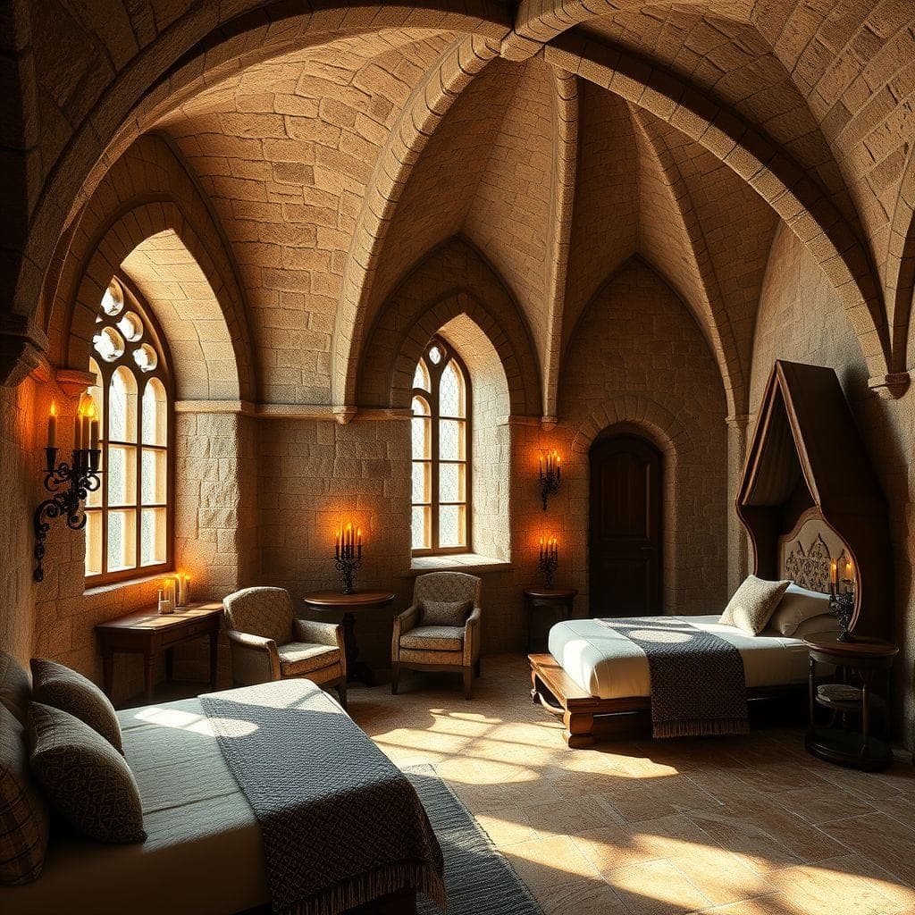 Medieval Hotel Room design example 1