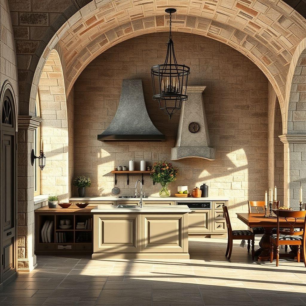 Medieval Kitchen Living Combo design example 1