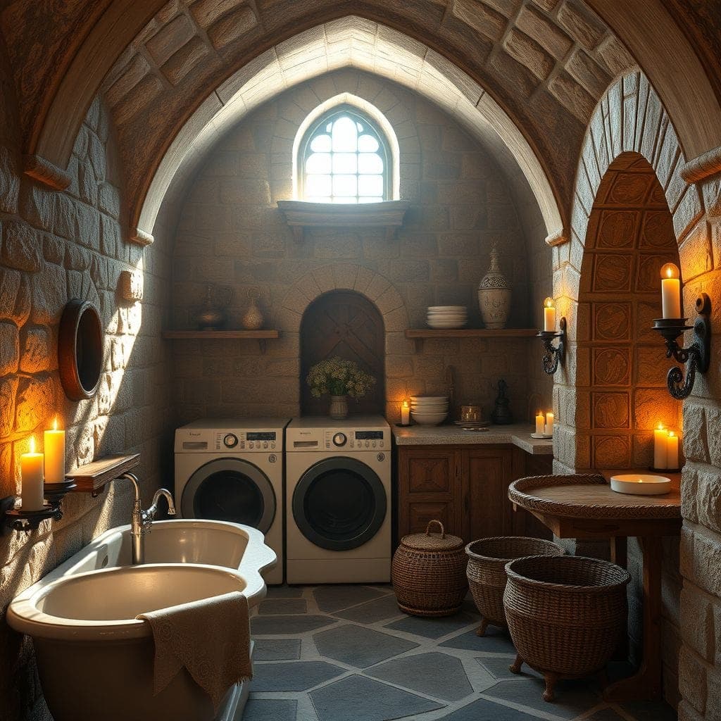 Medieval Laundry Room design example 2