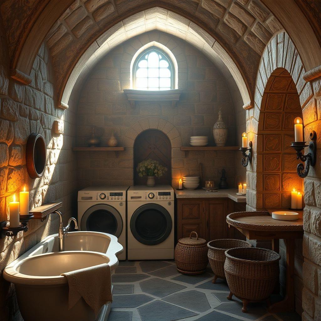 Medieval Laundry Room design example 2
