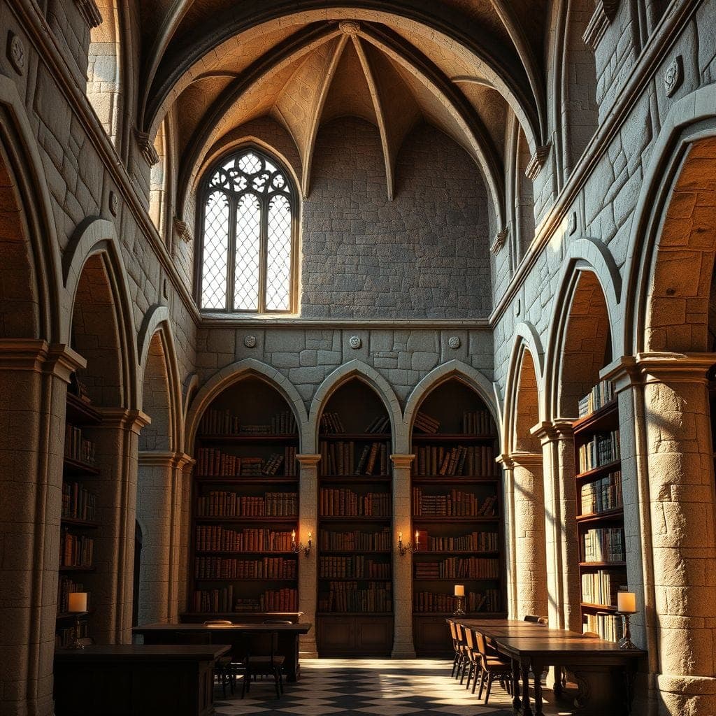 Medieval Library design example 3