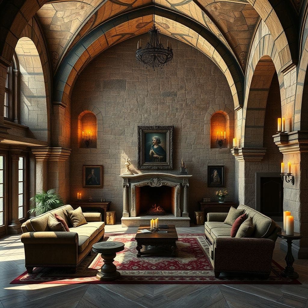 Medieval Living Room design example 4