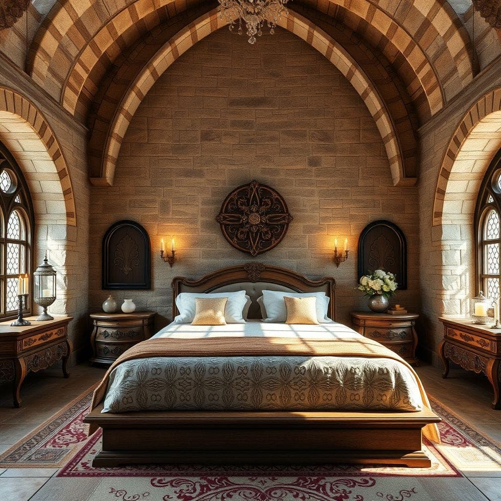 Medieval Master Bedroom design example 1