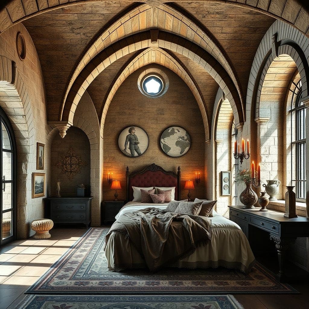 Medieval Master Bedroom design example 2