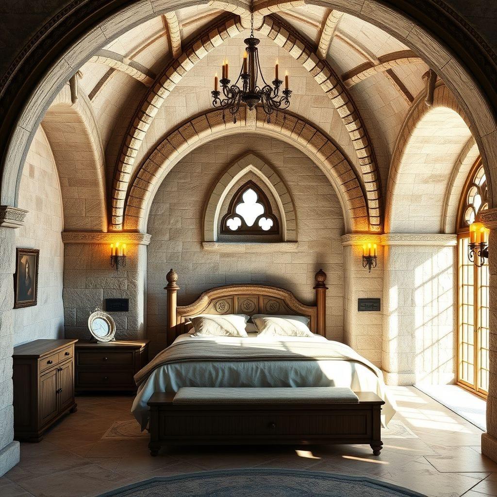 Medieval Master Bedroom design example 4