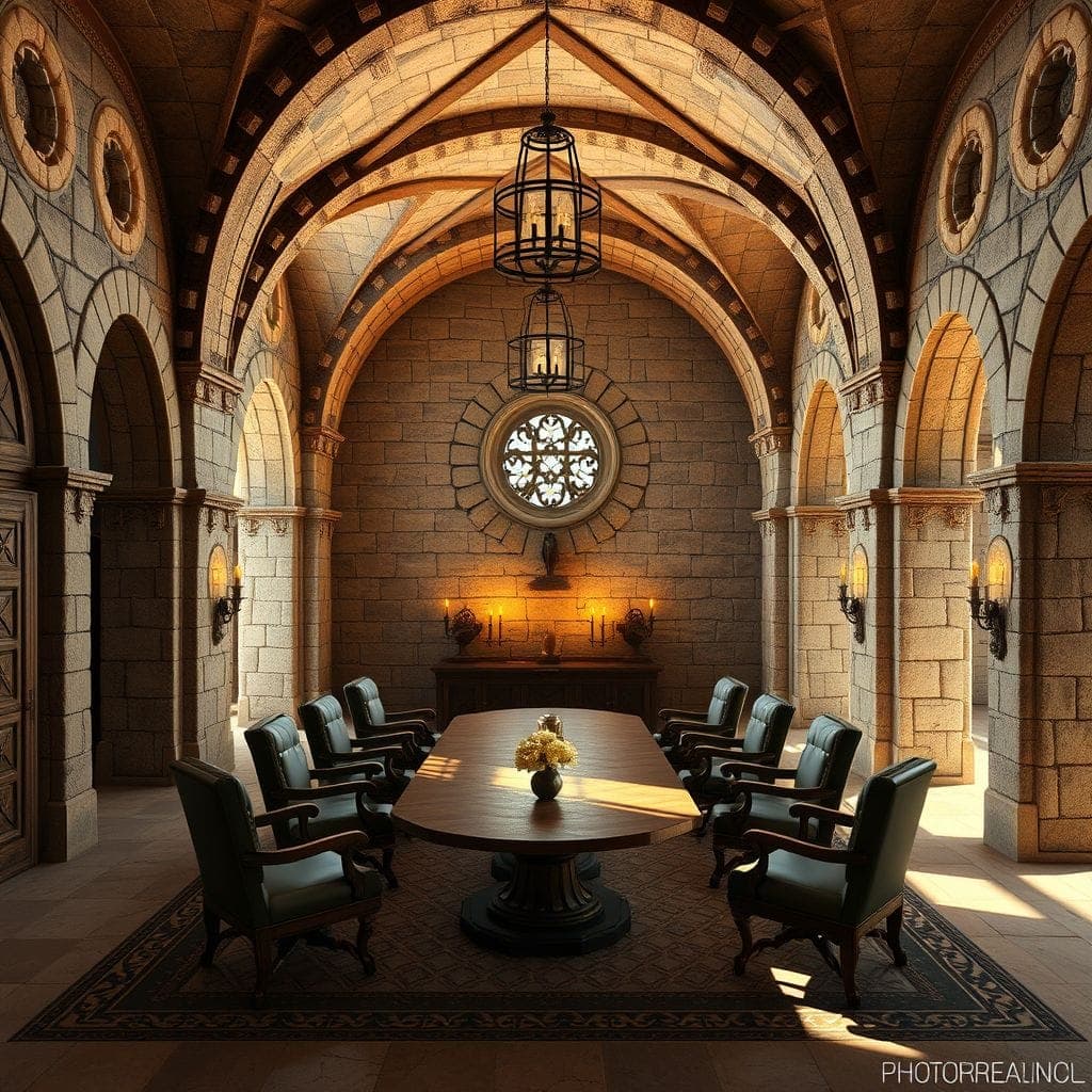 Medieval Meeting Room design example 1