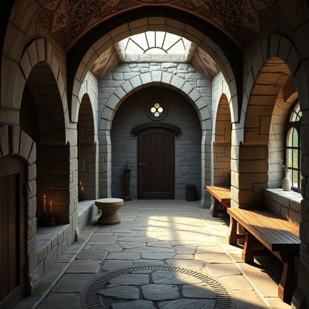 Medieval Mudroom design example 3