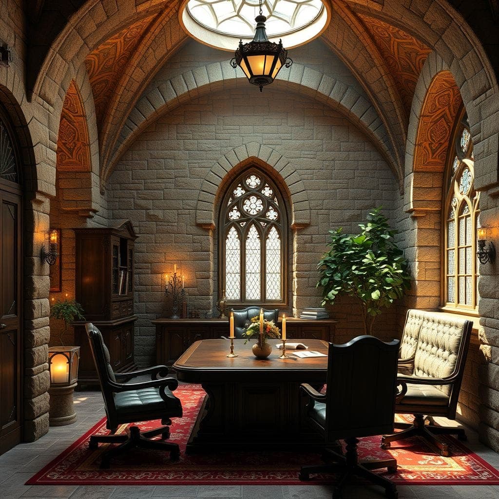 Medieval Office design example 2