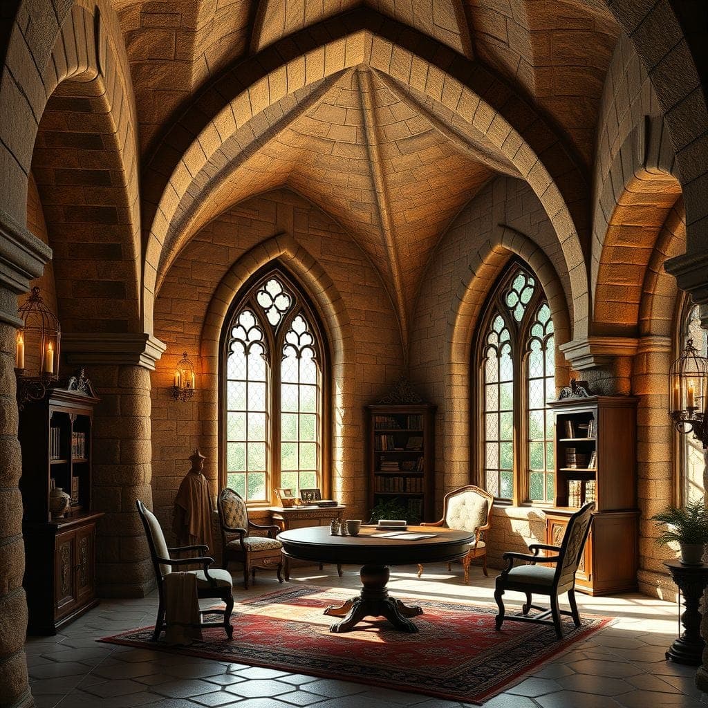 Medieval Office design example 4