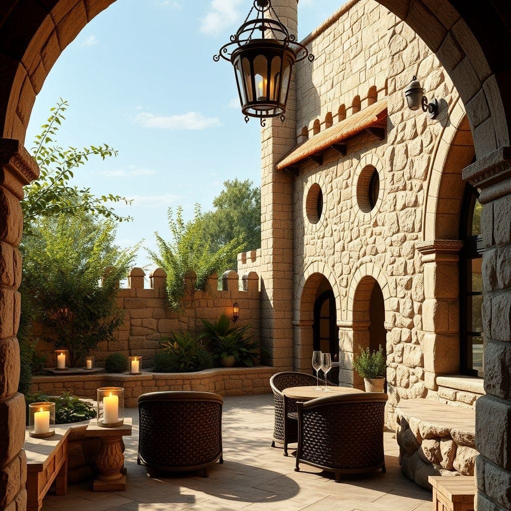 Medieval Outdoor Garden design example 2