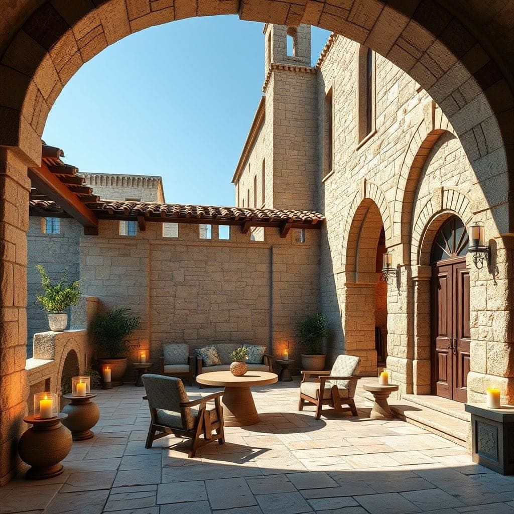 Medieval Outdoor Patio design example 1