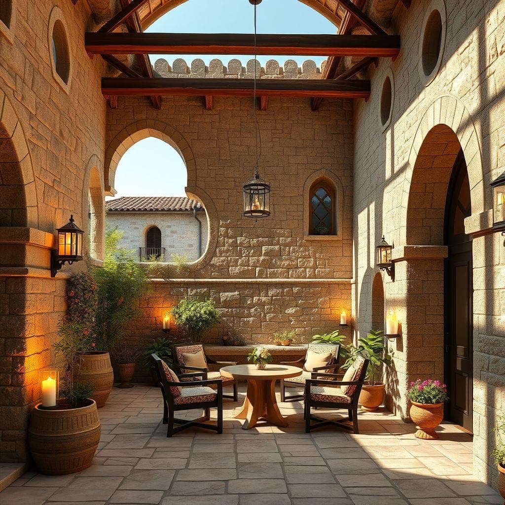 Medieval Outdoor Patio design example 2