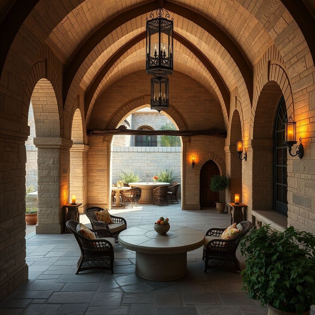 Medieval Outdoor Patio design example 3