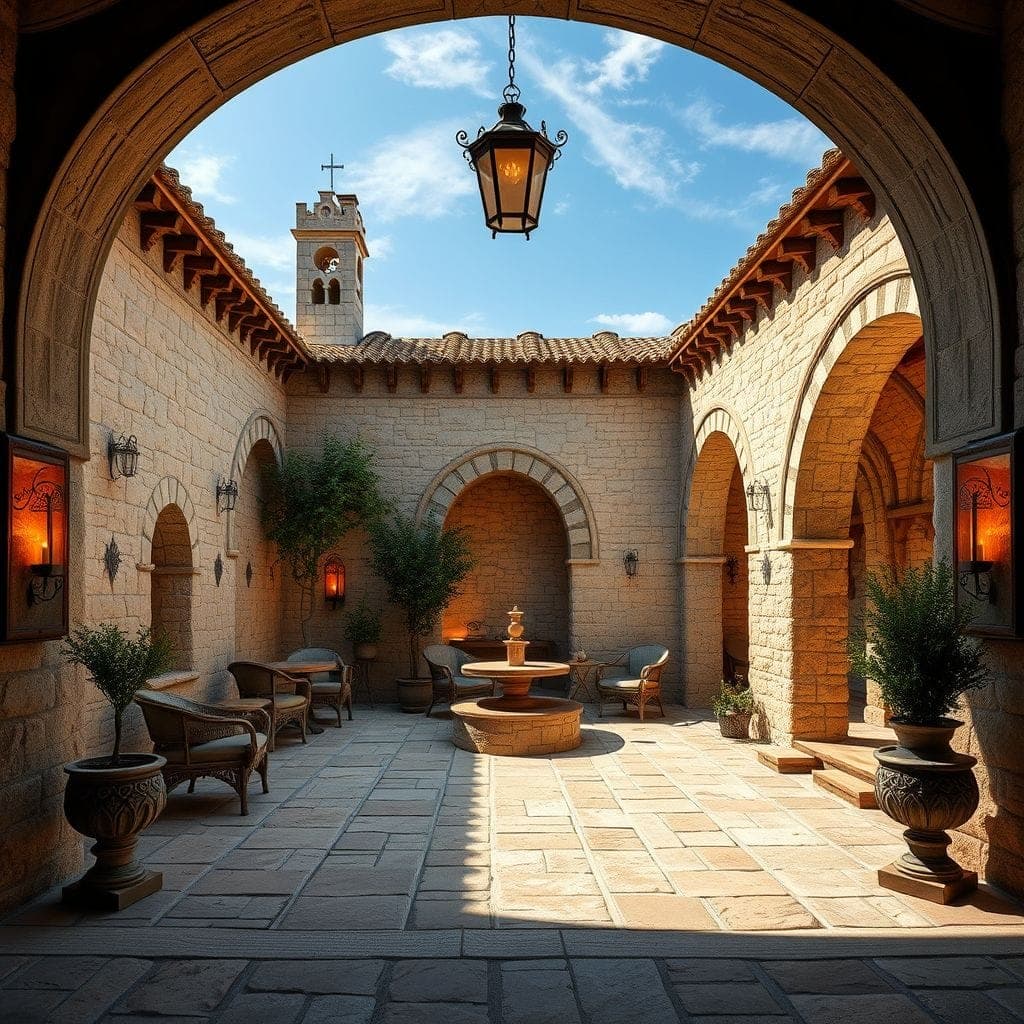 Medieval Outdoor Patio design example 4