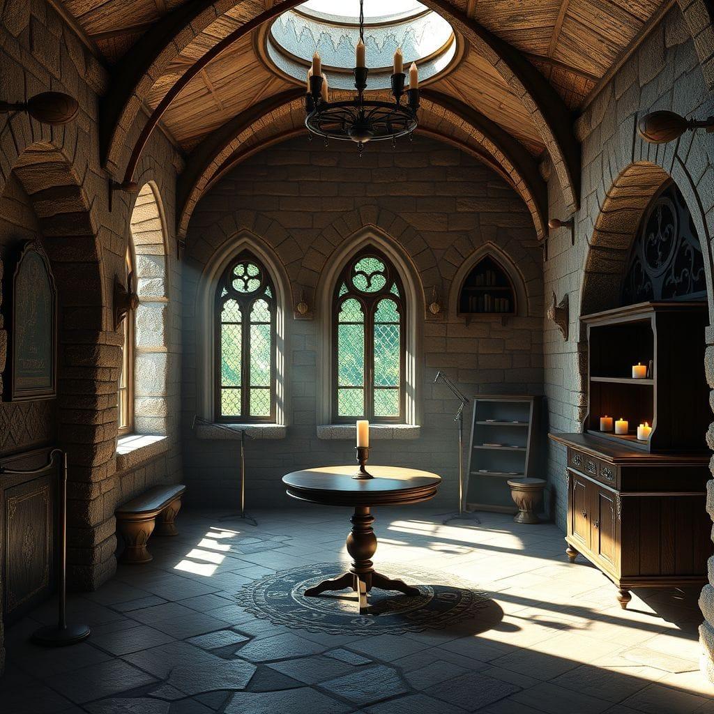 Medieval Podcast Studio design example 1