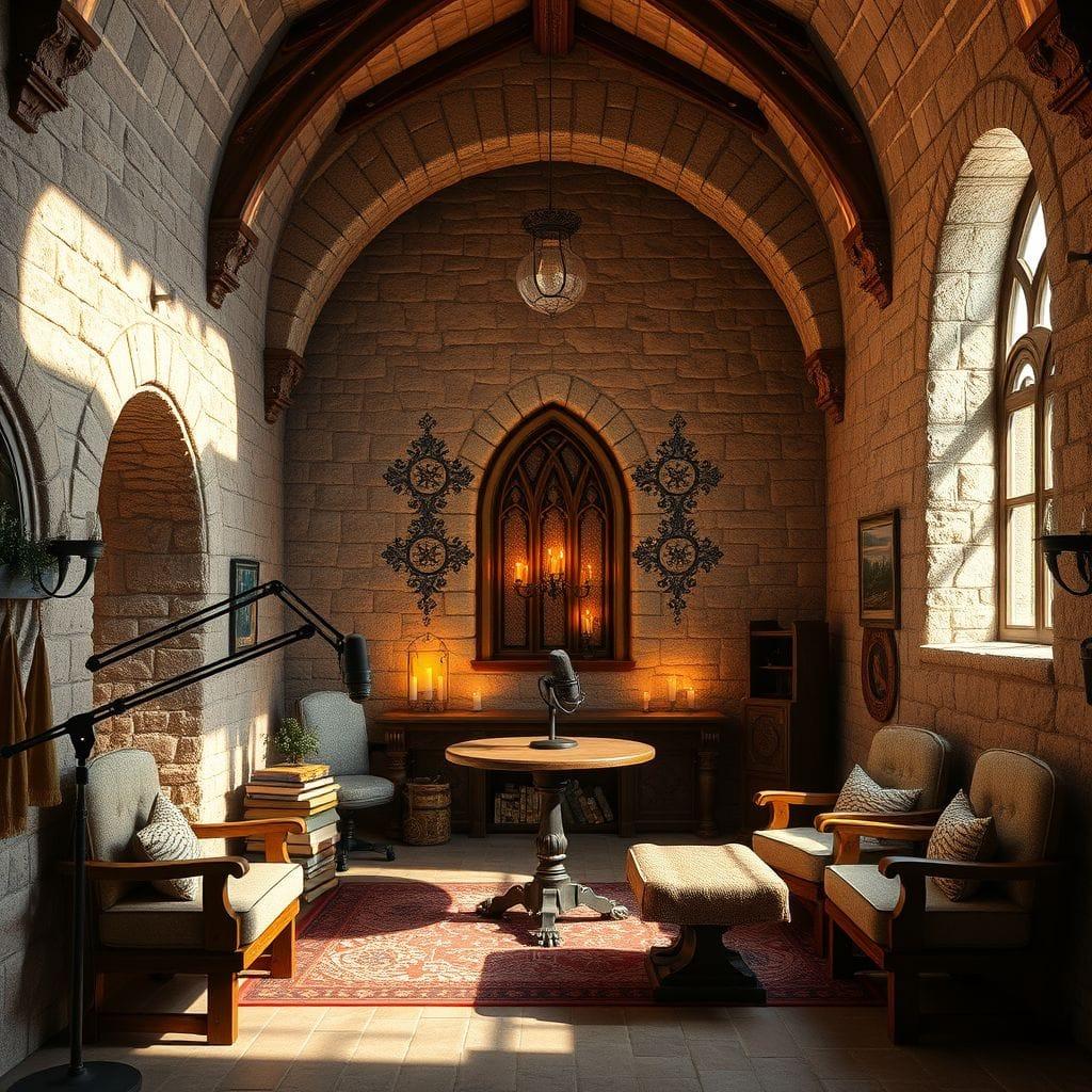 Medieval Podcast Studio design example 3