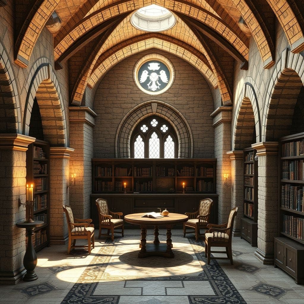 Medieval Study Room design example 1