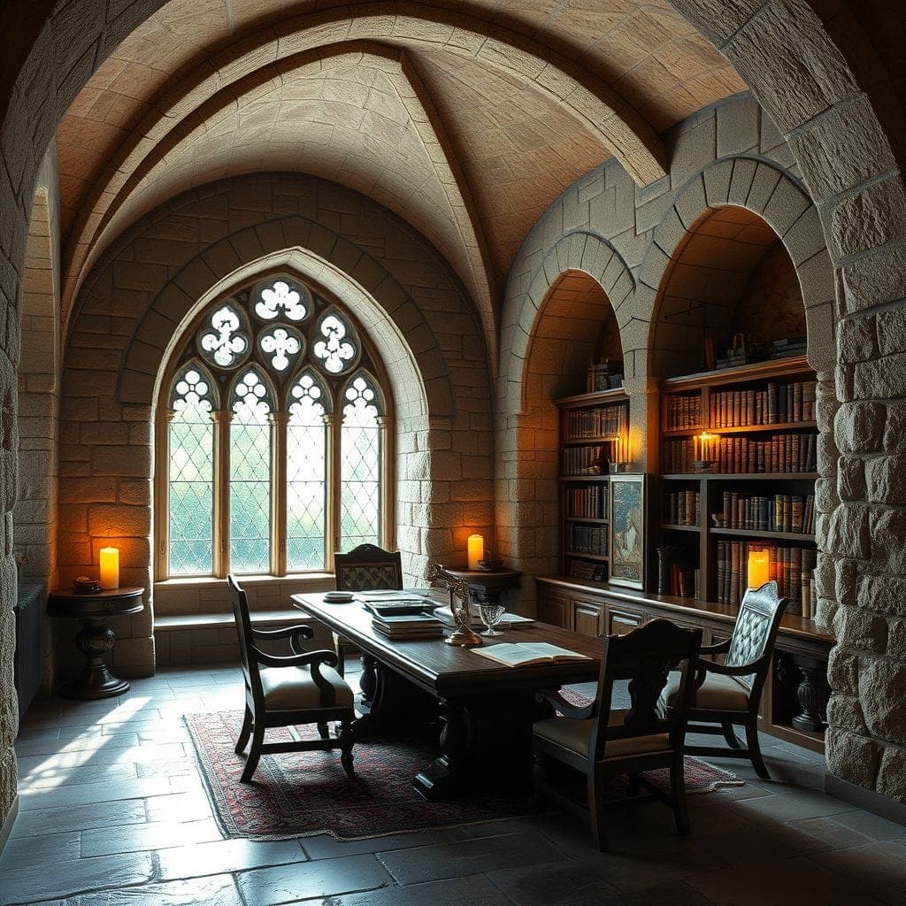 Medieval Study Room design example 2