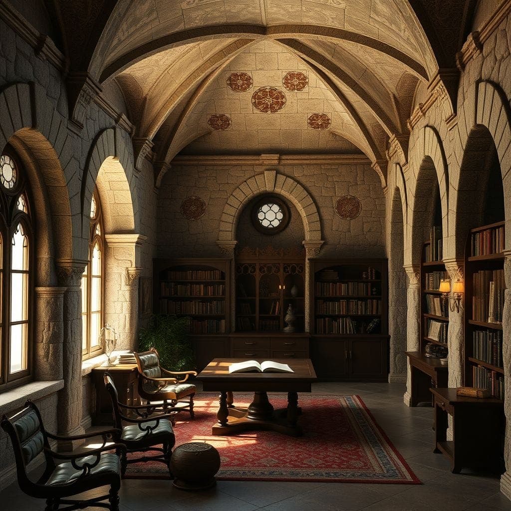 Medieval Study Room design example 3